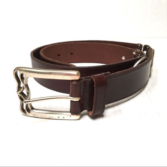 Fossil leather & silver belt L - Picture 2 of 7